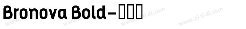 Bronova Bold字体转换